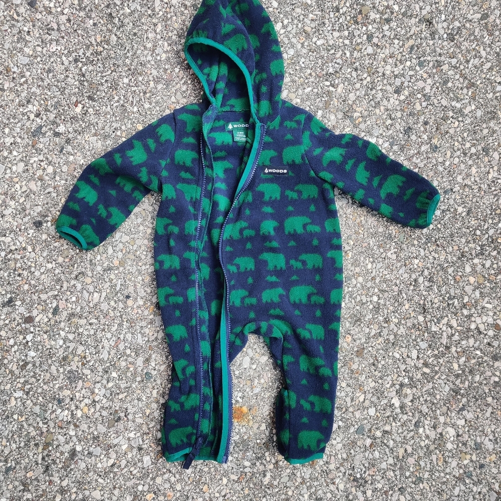 Baby's teal waterproof lined snowsuit - Picture 6 of 14